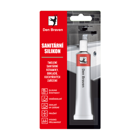 Sanitární silikon bílý Den Braven 23ml