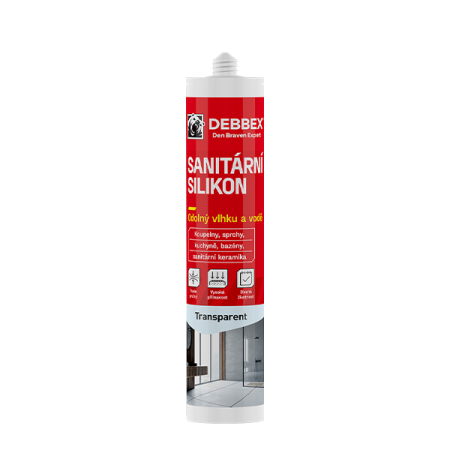 Sanitární silikon transparentní Den Braven 280ml