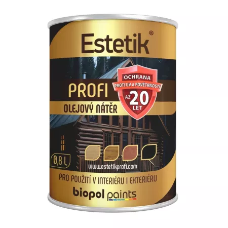 Estetik Profi lazura OŘECH 0,8 l