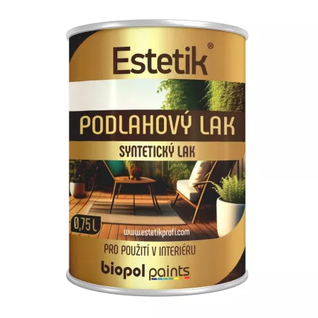 Estetik podlahový lak polomat bezbarvý 0,75 l
