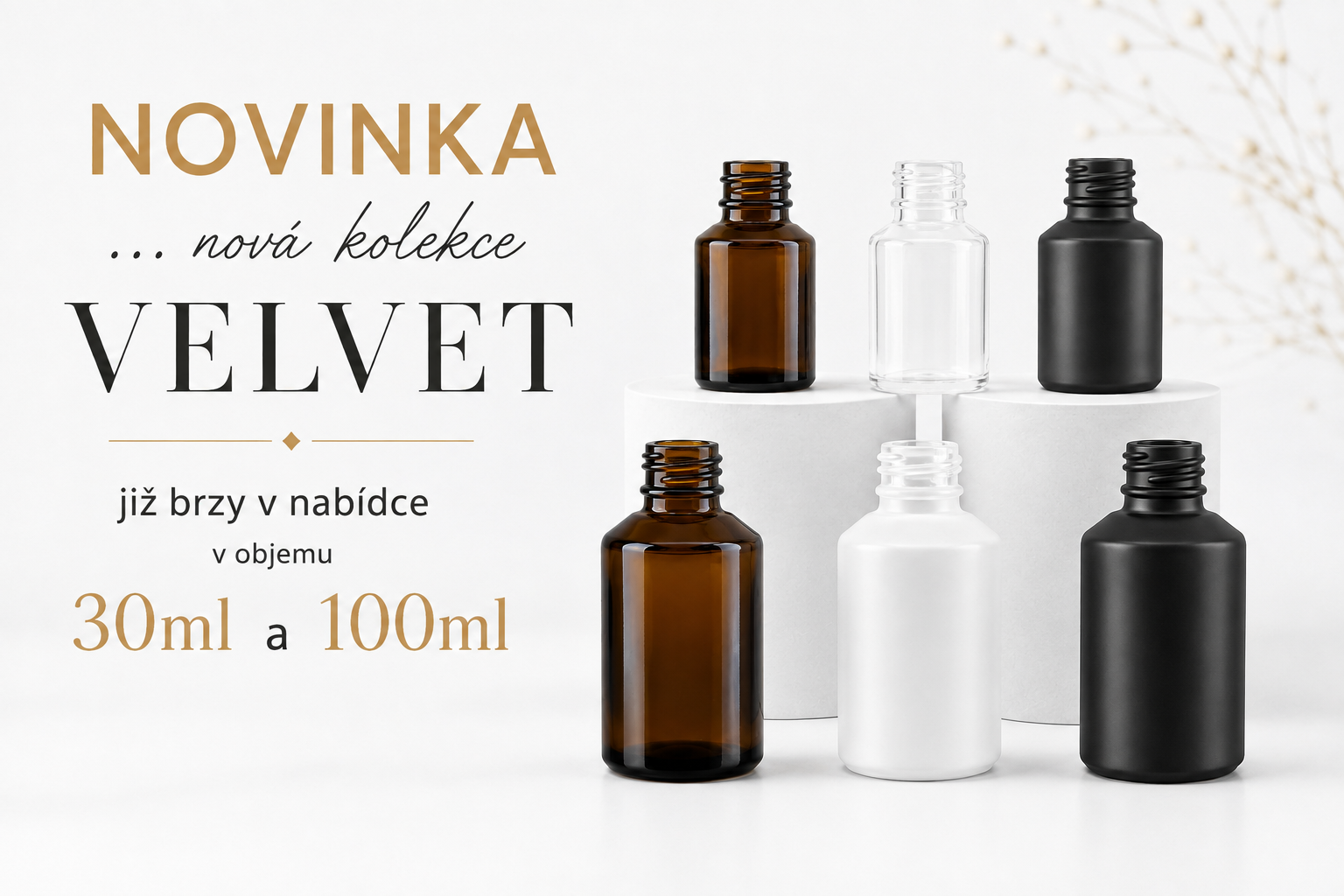NOVINKA ... nová kolekce VELVET již brzy v nabídce v podobě lahviček