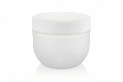 100 ml plastový kelímek transparent matný, bílé víčko + PP mezivíčko