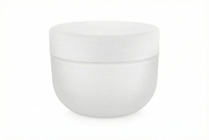 200 ml plastový kelímek transparent matný, bílé víčko + PP mezivíčko