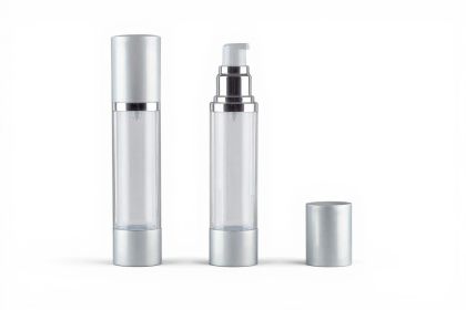 45ml Airless lahvička LUX  stříbrná MAT