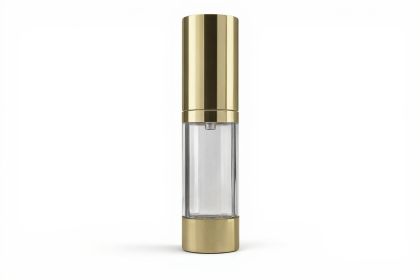 15ml Airless lahvička LUX  zlatá LESK
