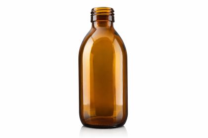 200 ml skleněná lahvička - hnědá, 28/410