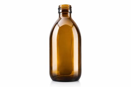 300 ml skleněná lahvička- hnědá, 28/410