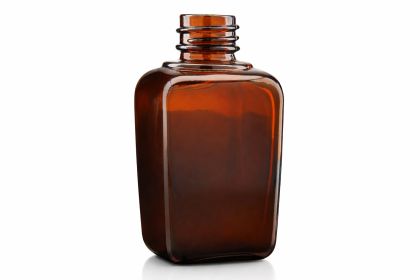 20 ml skleněná lahvička SOFI hnědá - hranatá, 18/410