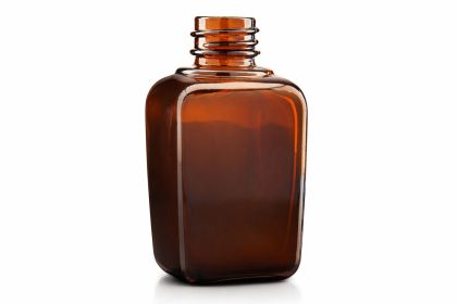 30 ml skleněná lahvička SOFI hnědá - hranatá, 18/410