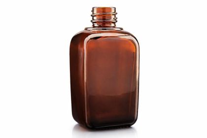 45 ml skleněná lahvička SOFI hnědá - hranatá, 18/410