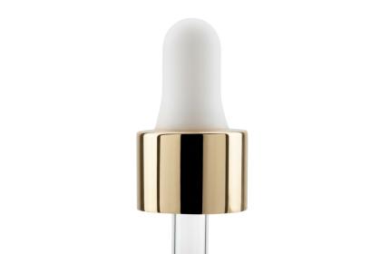 10 ml pipeta bílo-zlatá  SOFI 18/410 - uzávěr alu/sklo