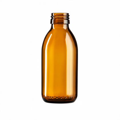 150 ml skleněná lahvička SIRUPO/ROL 2  hnědá  28/410