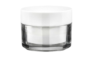 Plastový transparentní kelímek MILE s bílým víčkem typ REFILL 30ml