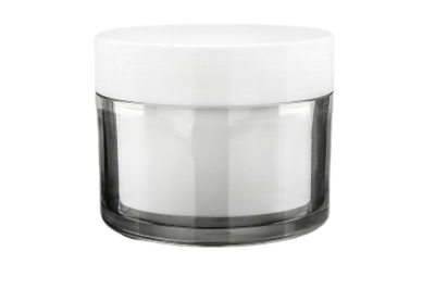 Plastový transparentní kelímek MILE s bílým víčkem typ REFILL 50ml