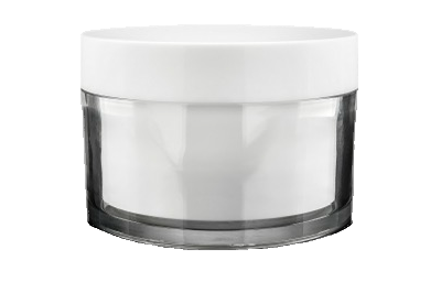 Plastový transparentní kelímek MILE s bílým víčkem typ REFILL 150ml