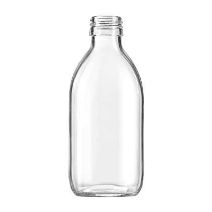 250 ml skleněná lahvička SIRUPO čirá  28/410