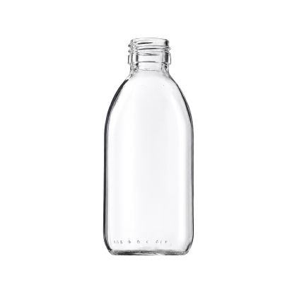 200 ml skleněná lahvička SIRUPO čirá  28/410