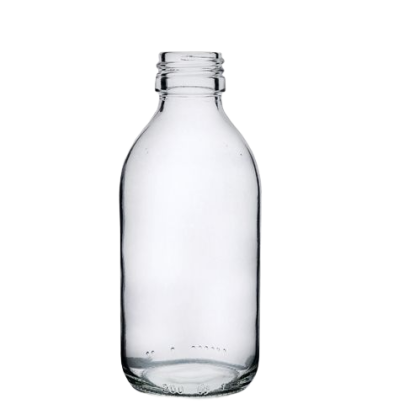200ml  Skleněná lahvička  SIRUPO  čirá  28/410