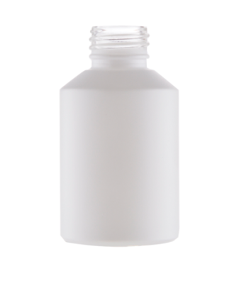 60ml Skleněná lahvička KORAL mat bílá  24/410