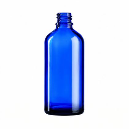 100 ml skleněná lahvička EMI modrá