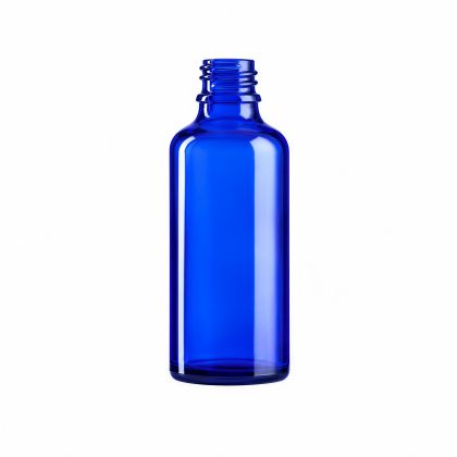 50 ml skleněná lahvička EMI modrá 
