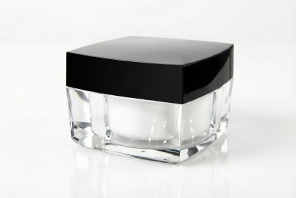 50 ml akrylový kelímek, černé víčko + PP mezivíčko