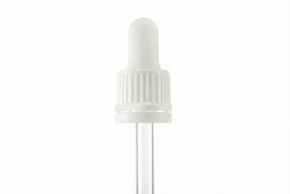 50 ml pipeta bílá SOFI s pojistným kroužkem, 18/415 - uzávěr plast/sklo