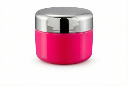 5 ml kelímek růžový, stříbrné víčko + PP mezivíčko