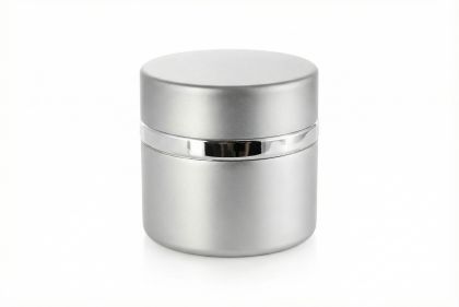 15 ml Hliníkový kelímek dvoustěnný stříbrný, víčko + PP mezivíčko