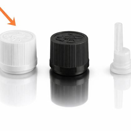 Šroubovací uzávěr + kapací vložka - bílý  18/410