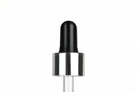 Pipeta černo-stříbrná SOFI uzávěry plast/sklo 30ml 18/410 71mm