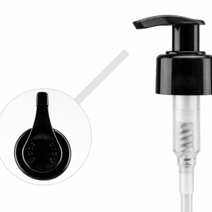 Dávkovač černý hladký  28/410, 200mm