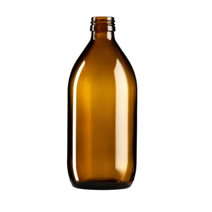 500 ml skleněná lahvička SIRUPO hnědá  28/410