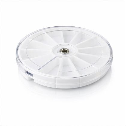 Plastový kelímek na šperky s 12 přehrádkami - 180mm