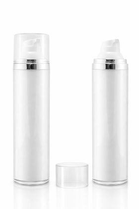 100 ml airless lahvička mat se stříbrnými detaily