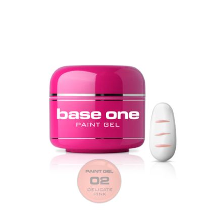 Silcare Base One Color Paint gel č.02 Jemná růžová 5g