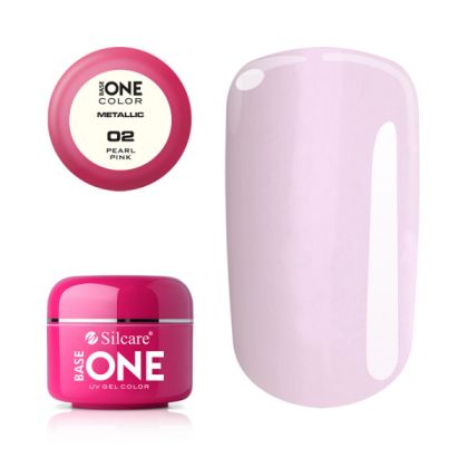 Silcare Base One Color Metalic č.02 Pearl Pink 5g