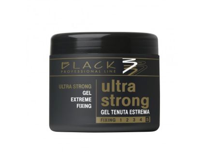 Black Gel Ultra Strong 500ml - gel na vlasy