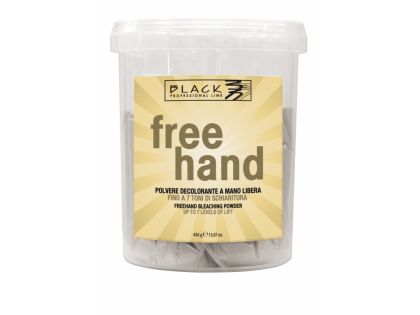 Black Free Hand 450 g - melírovací prášek