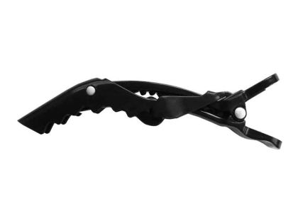 Skřipec na vlasy černý typ krokodýl