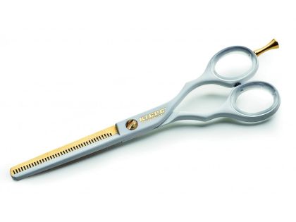 Kiepe Luxury Series kadeřnické nůžky efilační bílo - zlaté