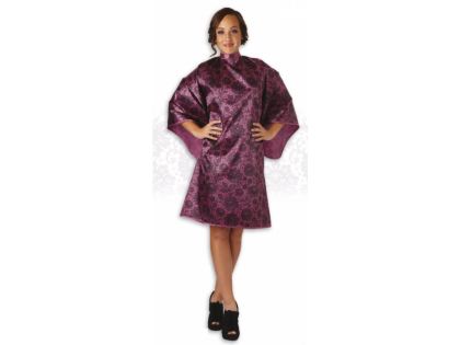 Olivia Garden Lace Cape Plum - kadeřnická pláštěnka