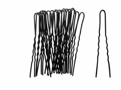 Vlásenky černé 20 ks - 4,5 cm