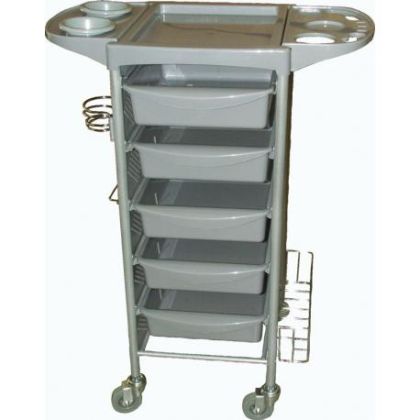 Kadeřnický stolek T-010 stříbrný