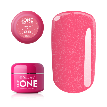 Silcare Base One Color Neon č.28 Baby Pink 5g