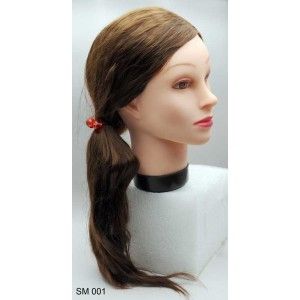 TRÉNINKOVÁ HLAVA HNĚDÁ 40CM + ÚCHYT