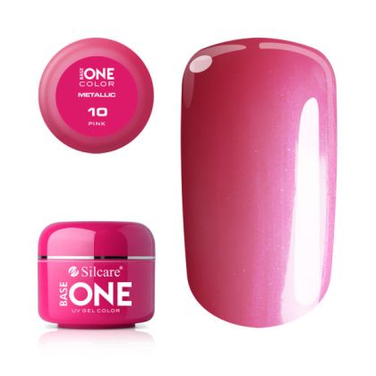 Silcare Base One Color Metalic č.10 Pink 5g