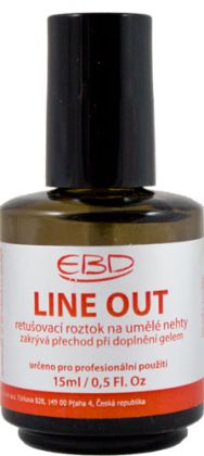 EBD LINE OUT 15ml - retušovací roztok zakrývající přechod při doplnění gelem