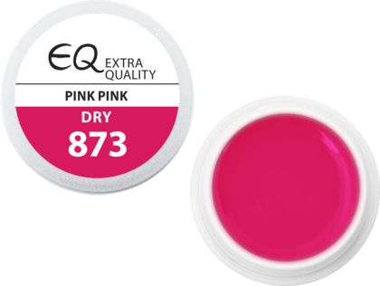 873 - Extra Quality Dry Color Gel - PINK PINK, 5g (bezvýpotkový bar. gel 
