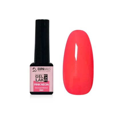 Gel lak 3v1 PINK neon č.660 - bezvýpotkový
